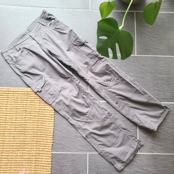 Kuhl Freeflex Gray Cargo Hiking Pants Roll Up Hem Ankle Women's Size 8 Regular - Picture 9 of 16